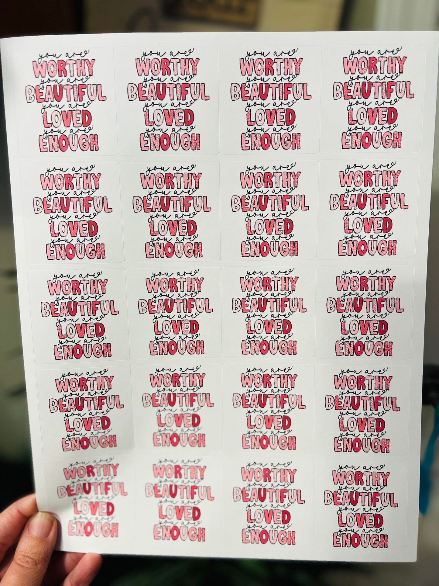 #718 - you are - V-day colors.