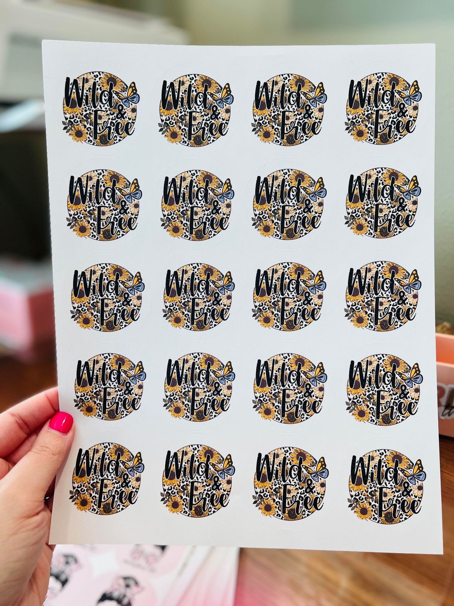 #622 - Wild & Free 2 inch round - New Release