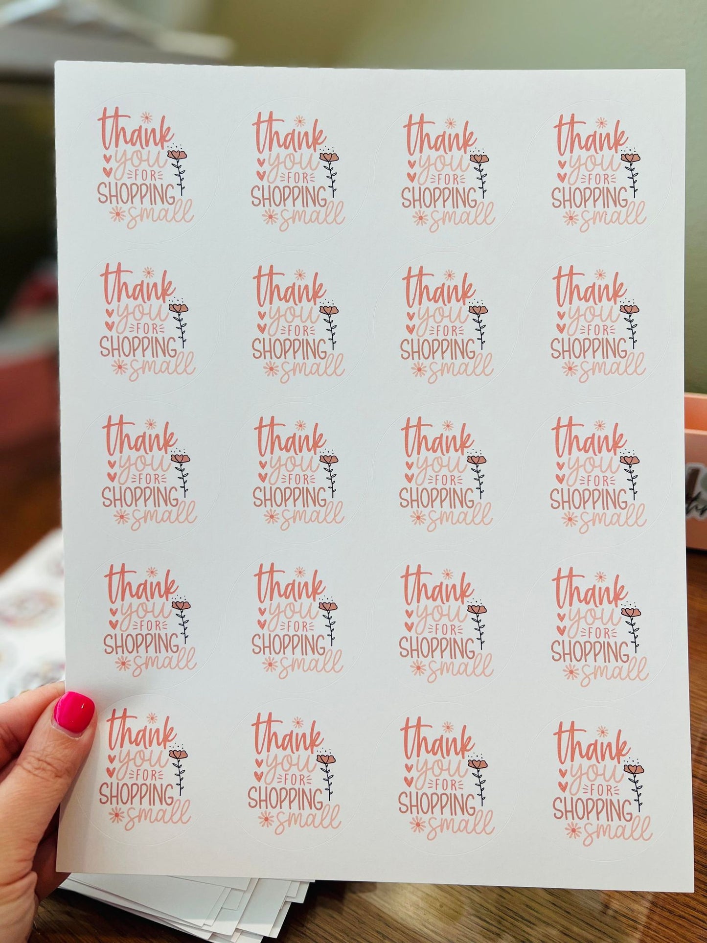 #635 - Thank you for shopping small - New Release