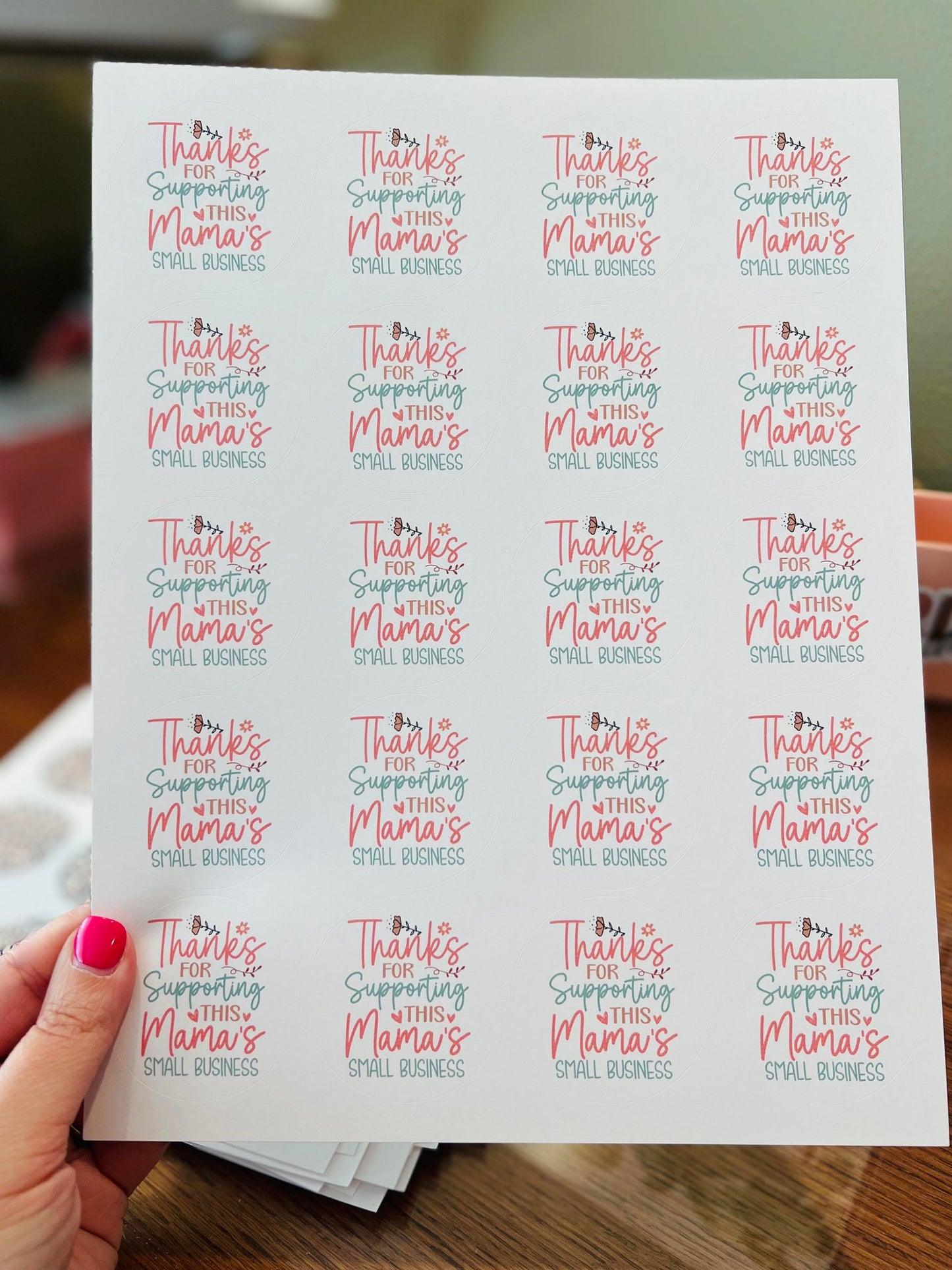 #637 - Thanks for supporting this mamas small business - New Release