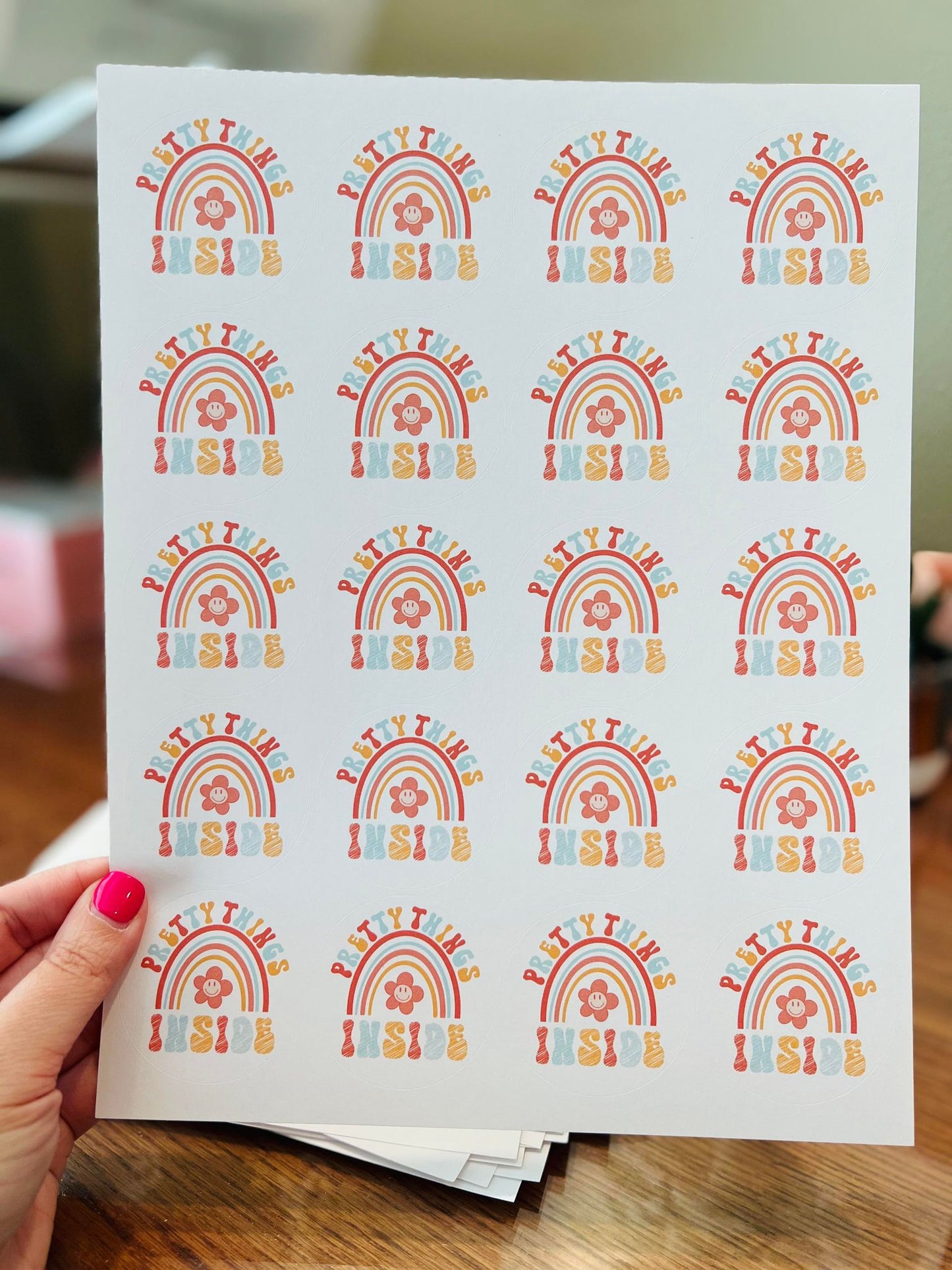 #645 - Pretty Things Inside 2 inch round - New Release