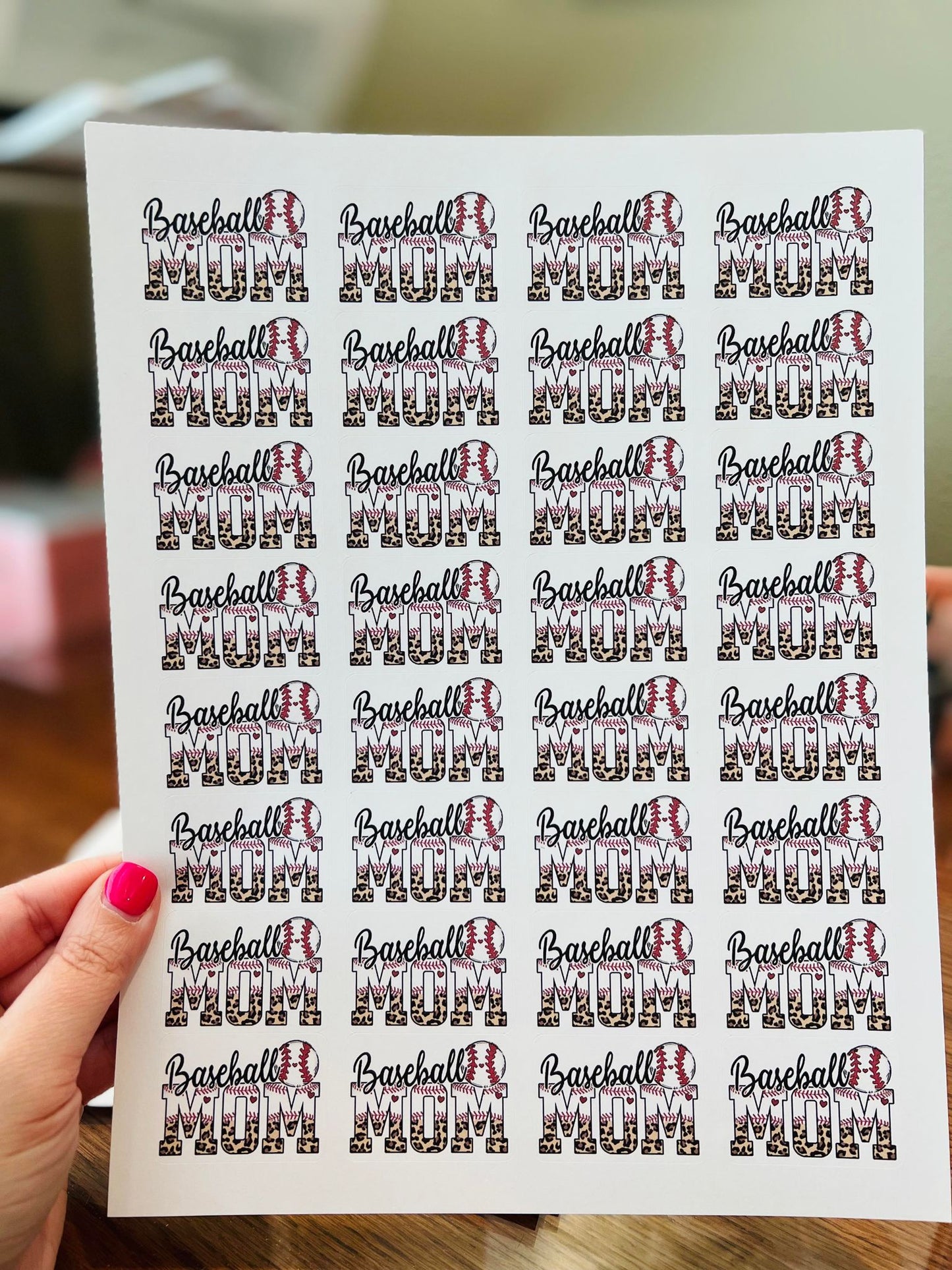 #654- Baseball Mom 1.75x1 - New Release