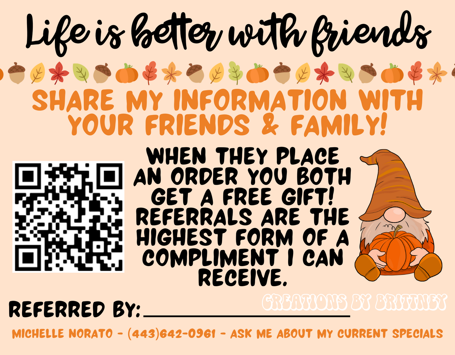 Referral Card - Fall