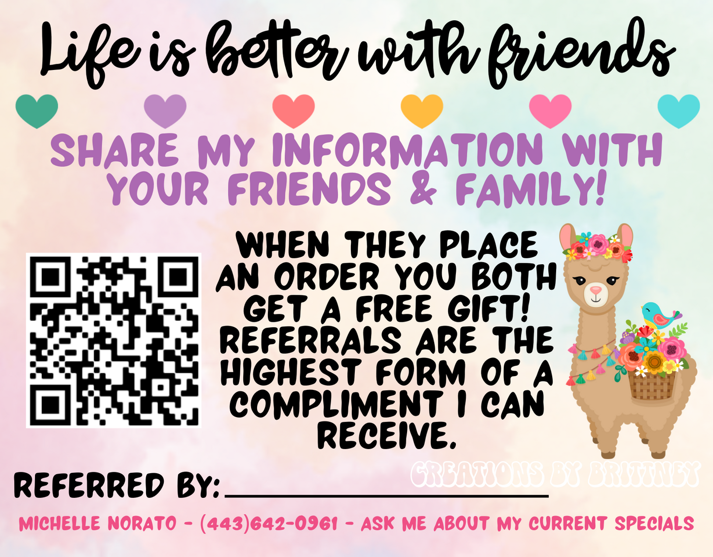 Referral Card - Llama