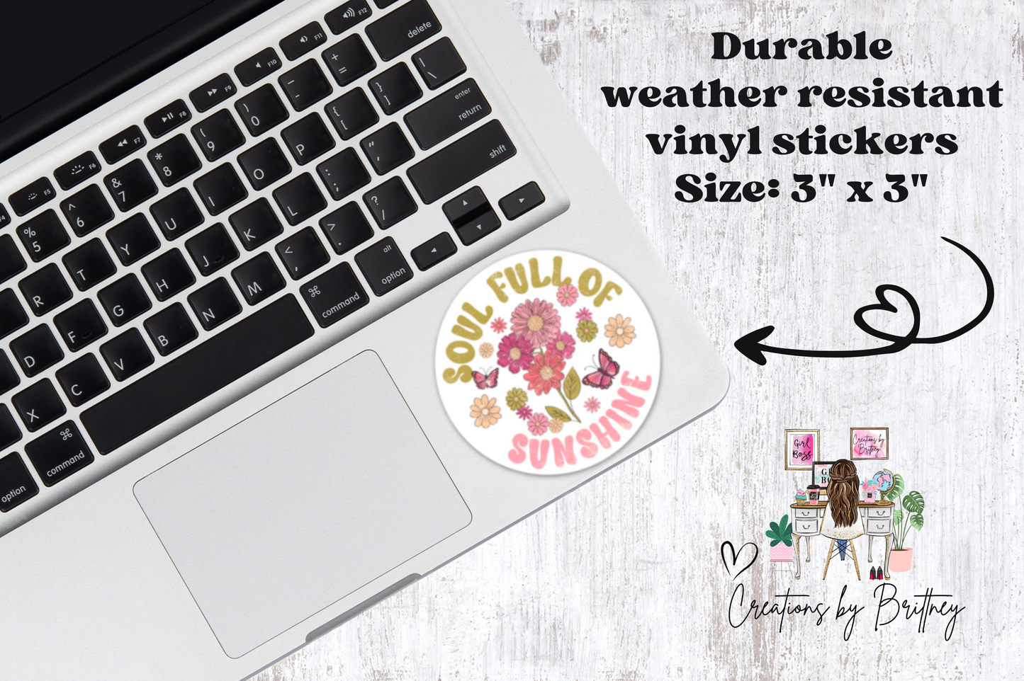 #61 Soul Full Of Sunshine Vinyl Sticker - New Release