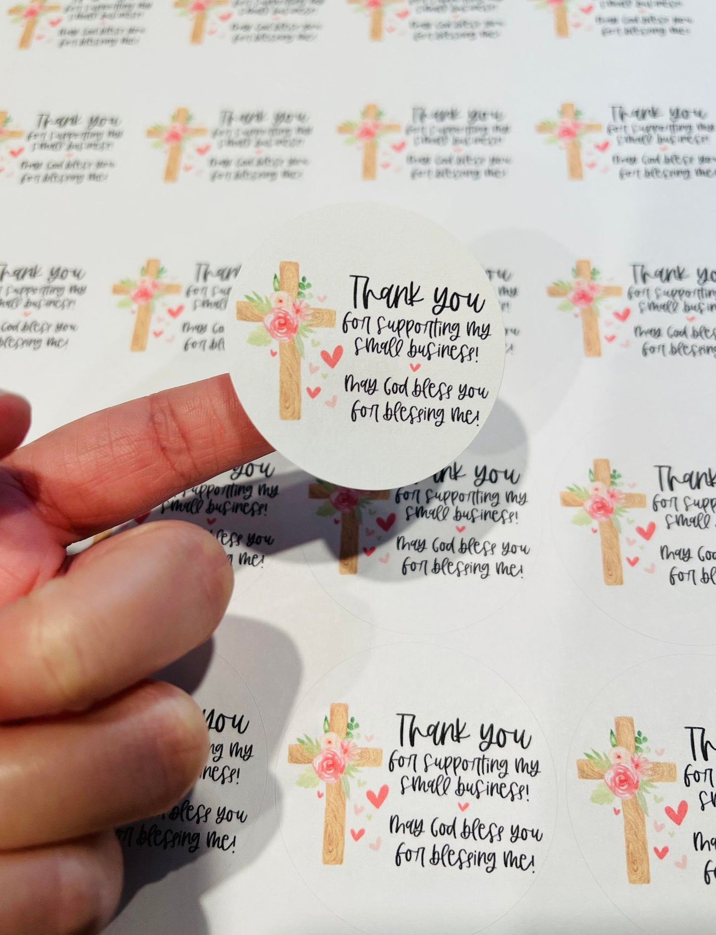 #115 god bless 2 inch circles