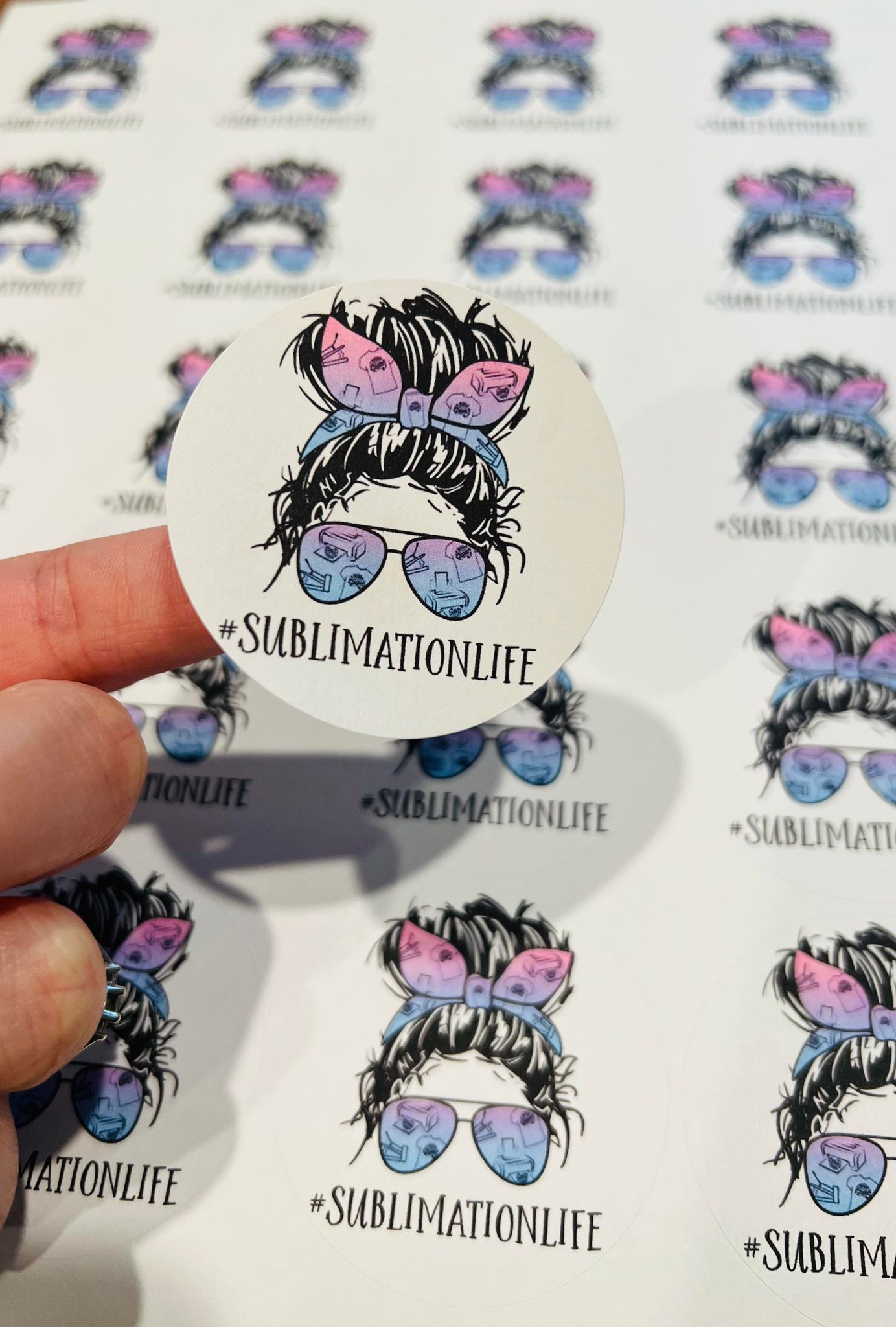 #118 sublimation life 2 inch circles