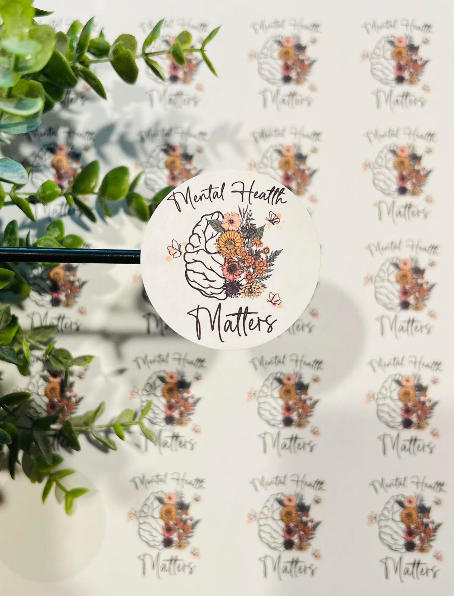 #126 mental health matters 2 inch circles