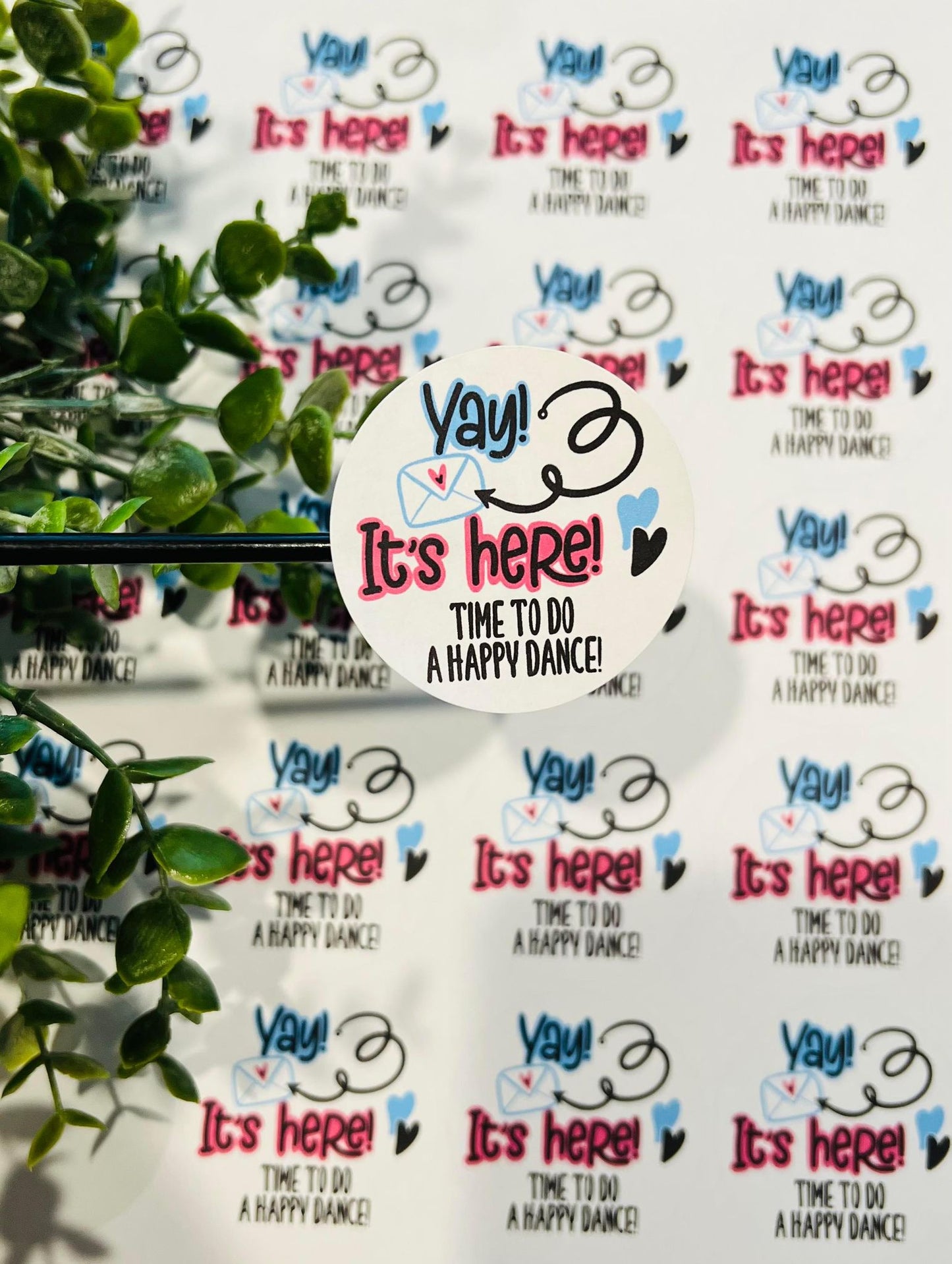 #175 Yay it's here! Time to do a happy dance! 2 inch circle