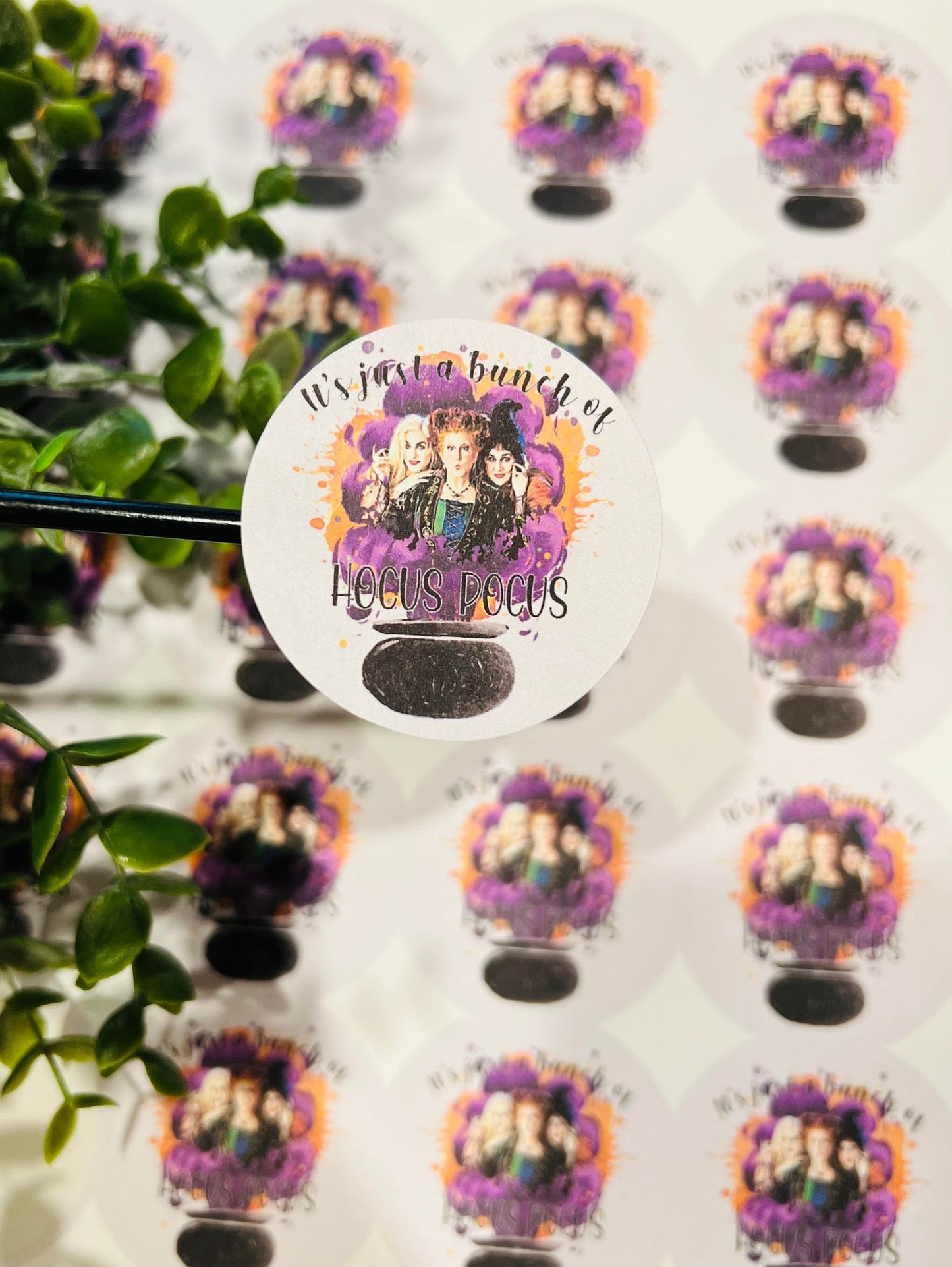 #177 it's just a bunch of hocus pocus 2-inch circle