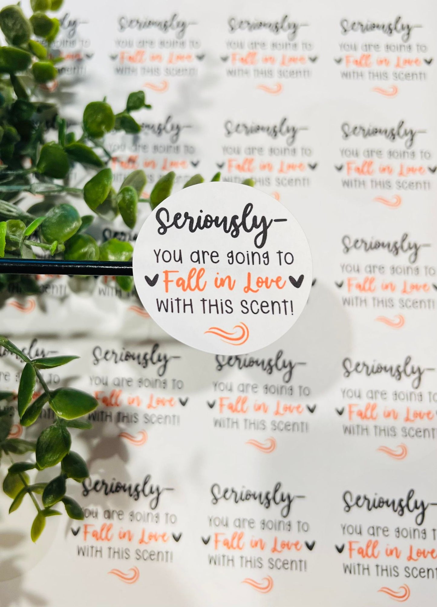 #178 seriously your going to fall in love with this scent 2 inch circle