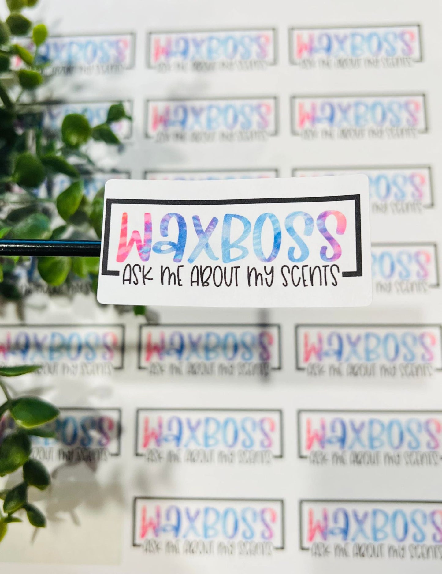 #184 waxboss ask me about my scents 2.5x1.25