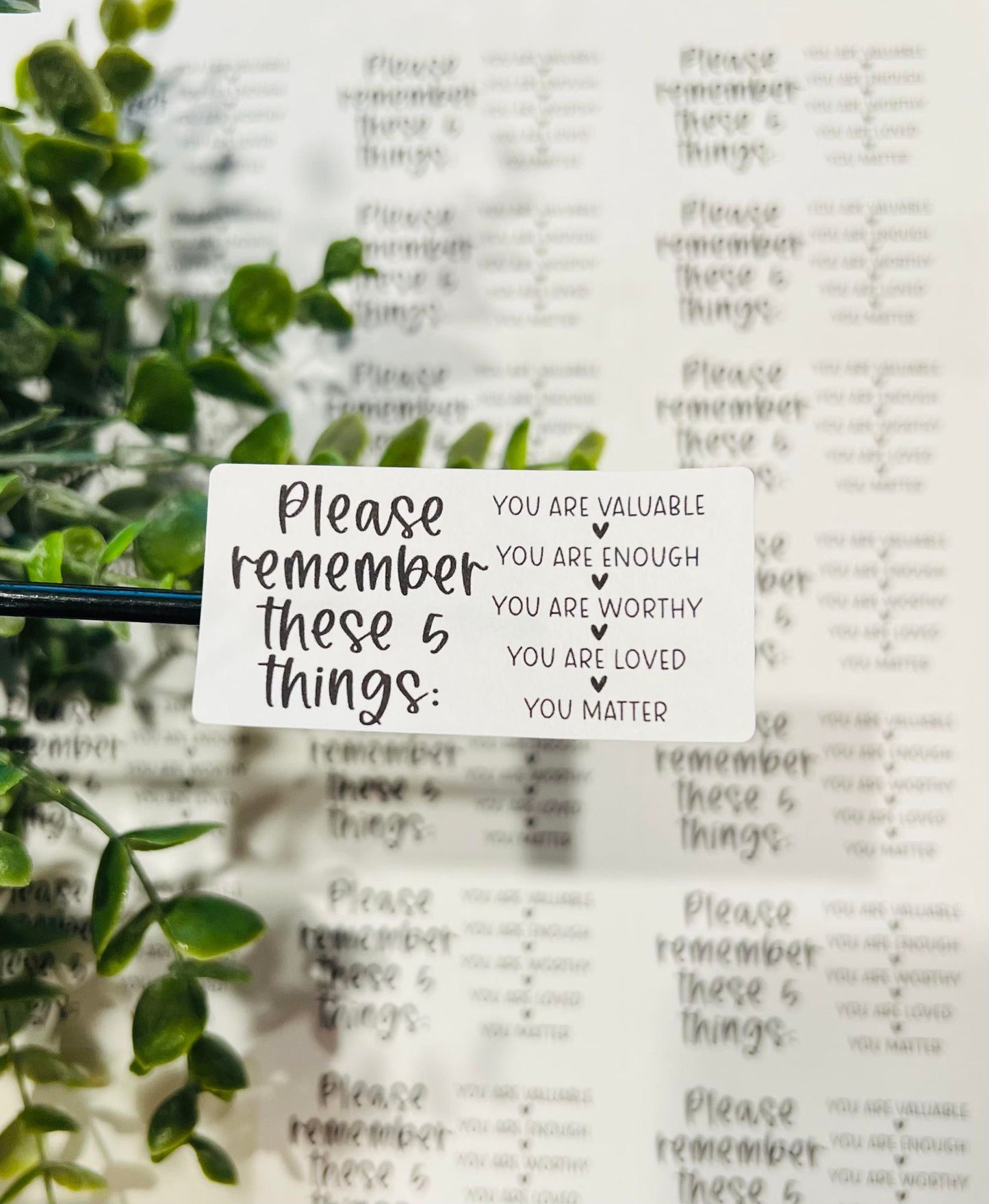 #185 please remember these 5 things - 2.5x1.25