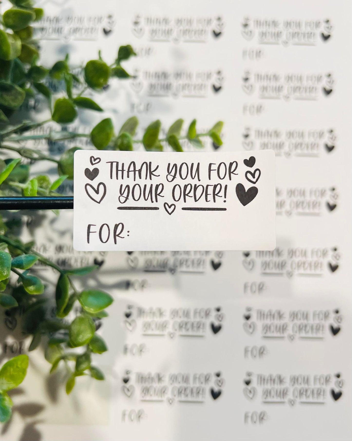 #203 Thank you for your order 2.5x1.25