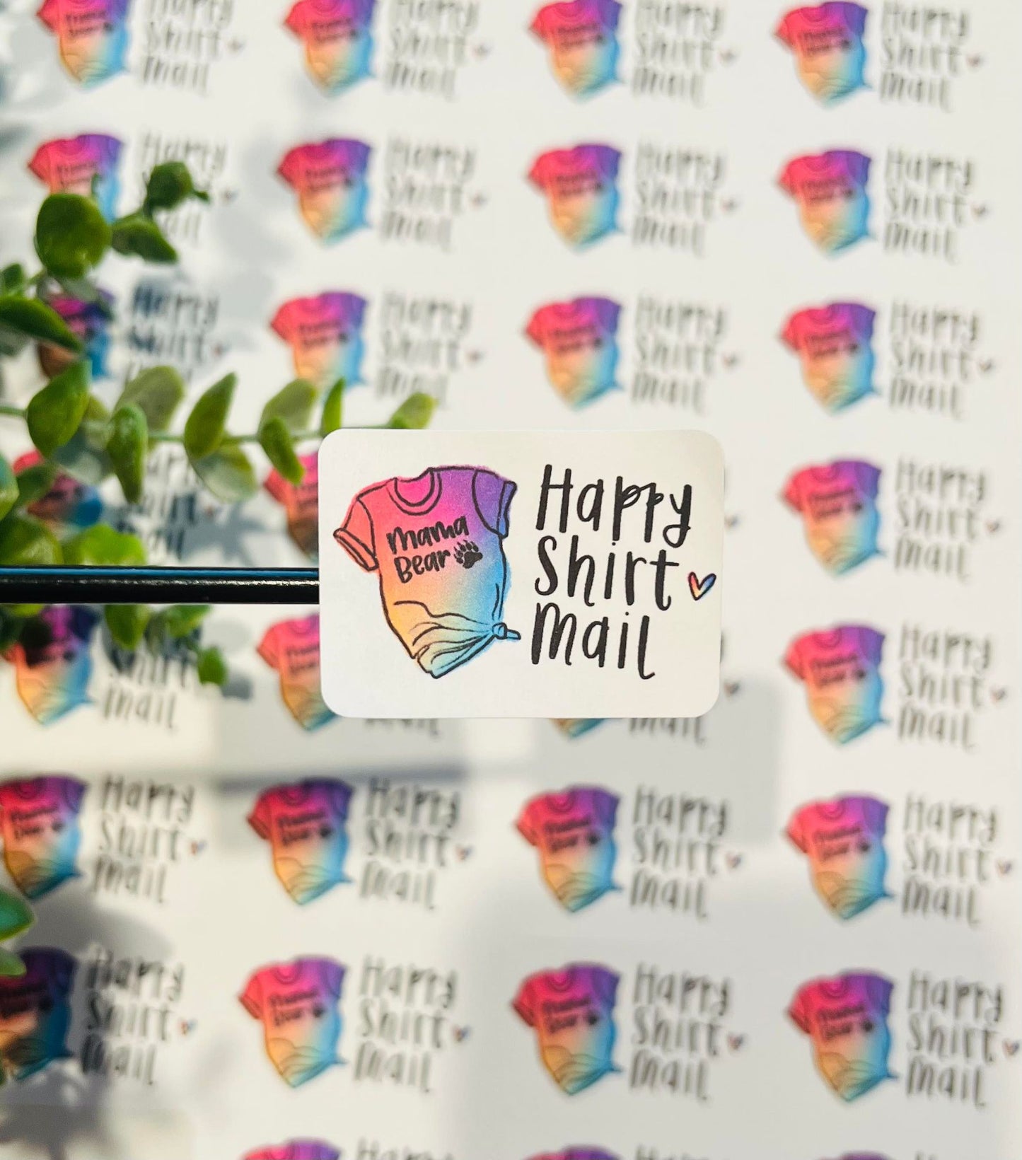 #232 Happy Shirt Mail 1.75x1.25