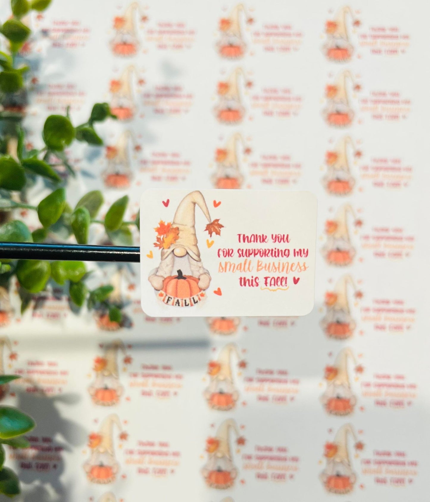 #235 Thank you for supporting my small business this fall gnome 1.75x1.25