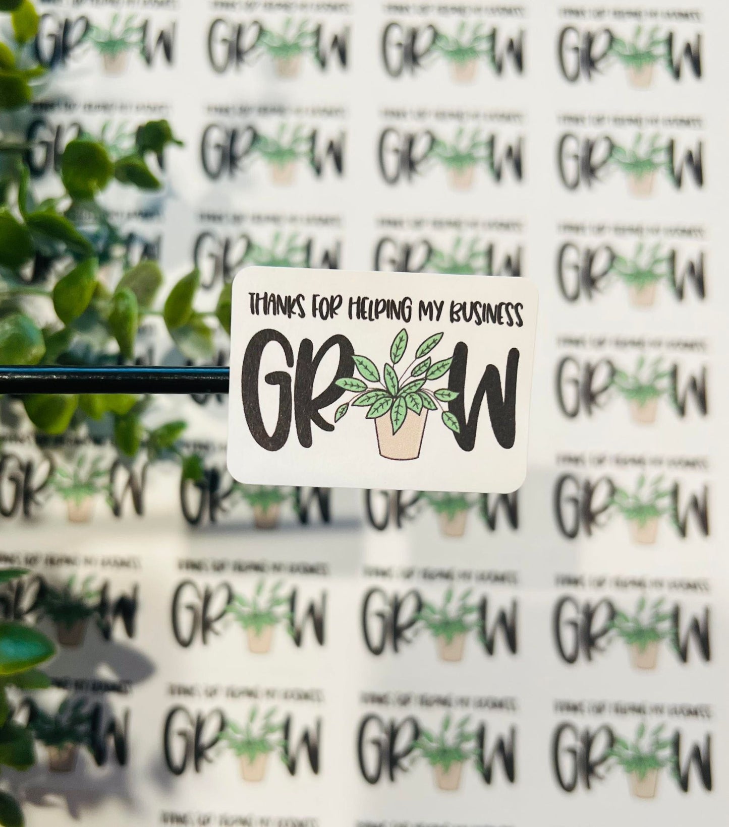 #236 Thanks for helping my business grow. 1.75x1.25