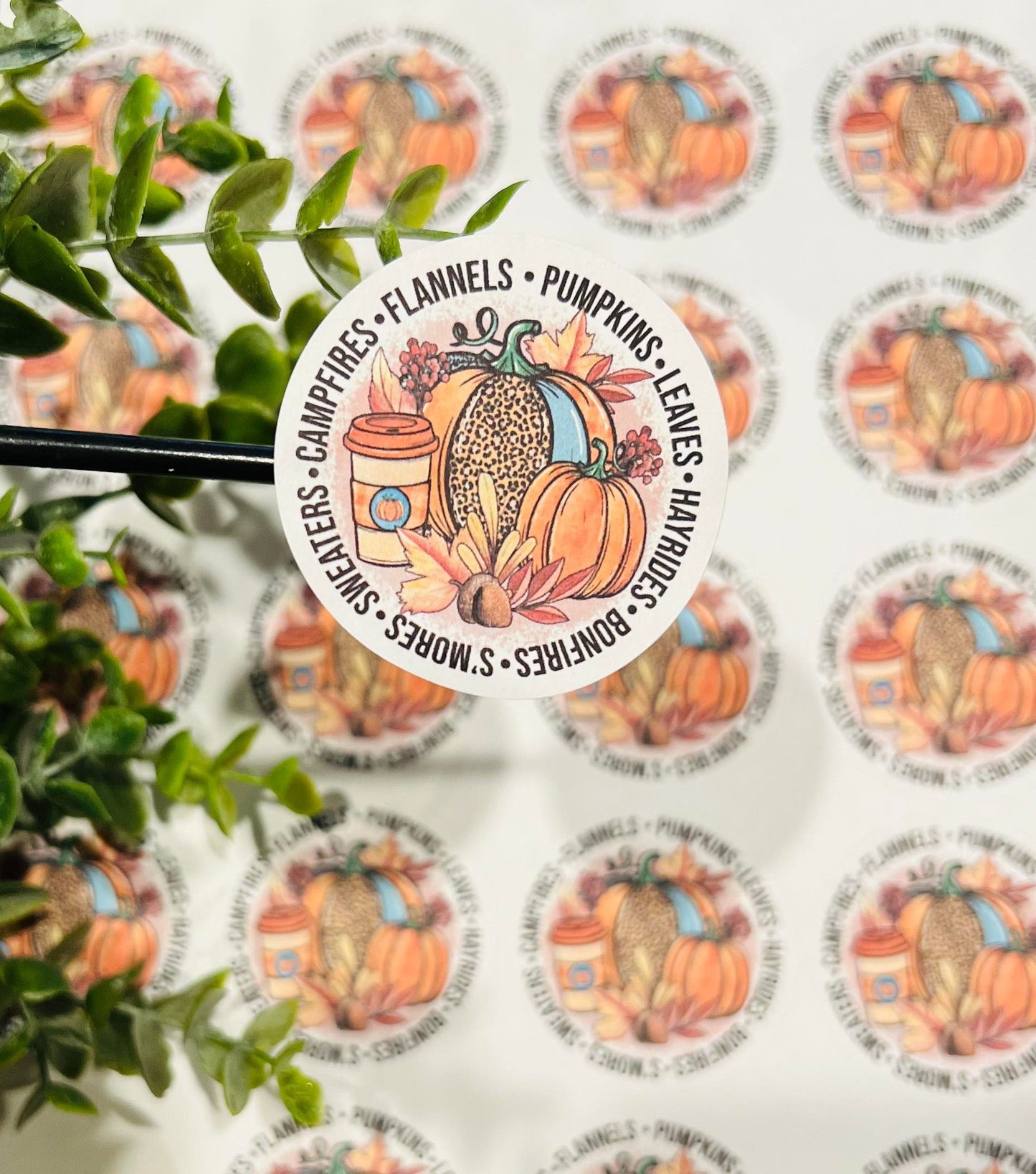 #272 Fall Mix 2 inch circle