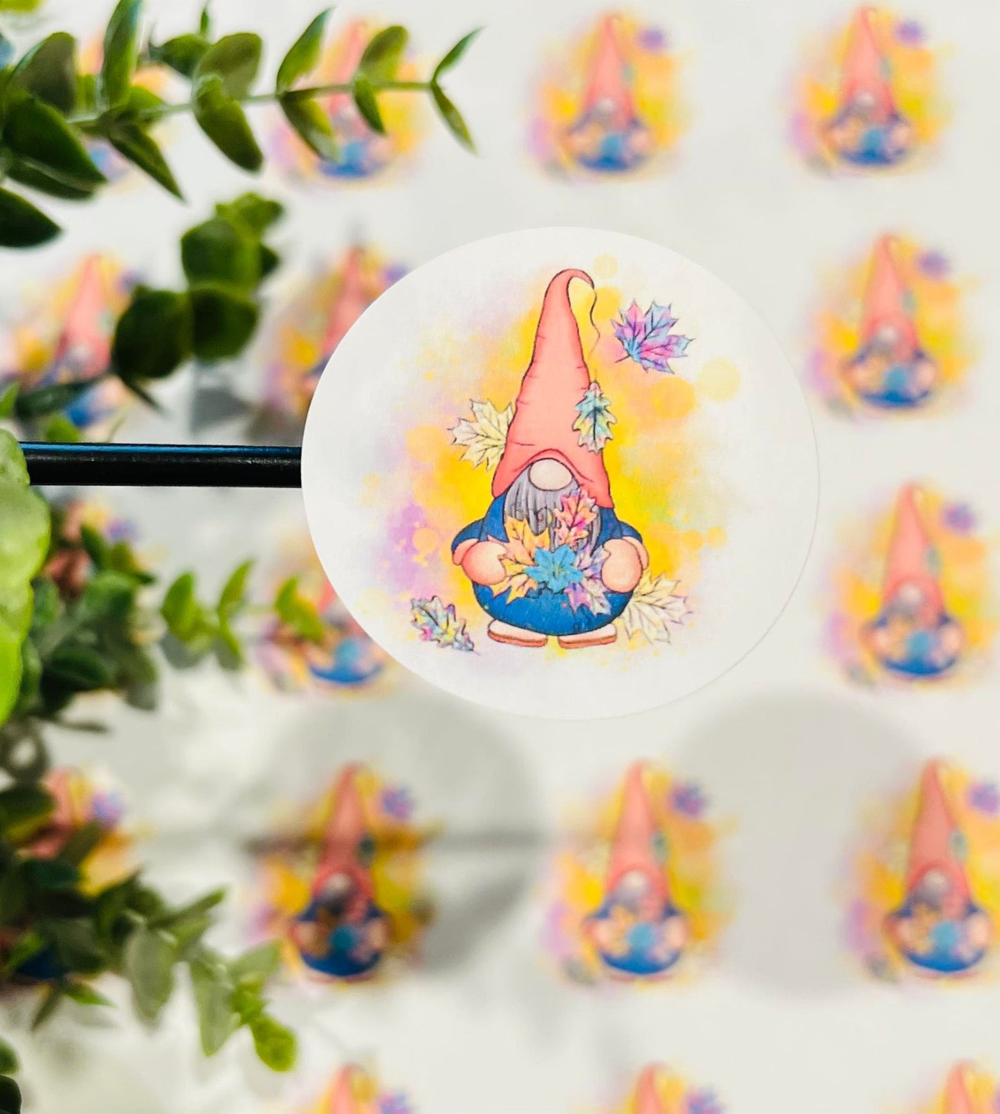 #333 gnome fall 2 inch circles