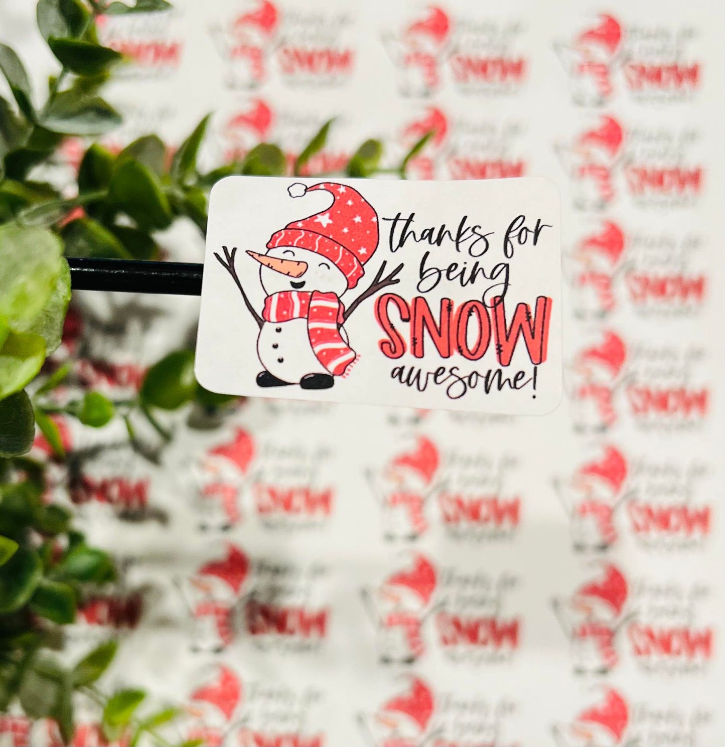 #384 Thanks for being snow awesome 1.75x1.25