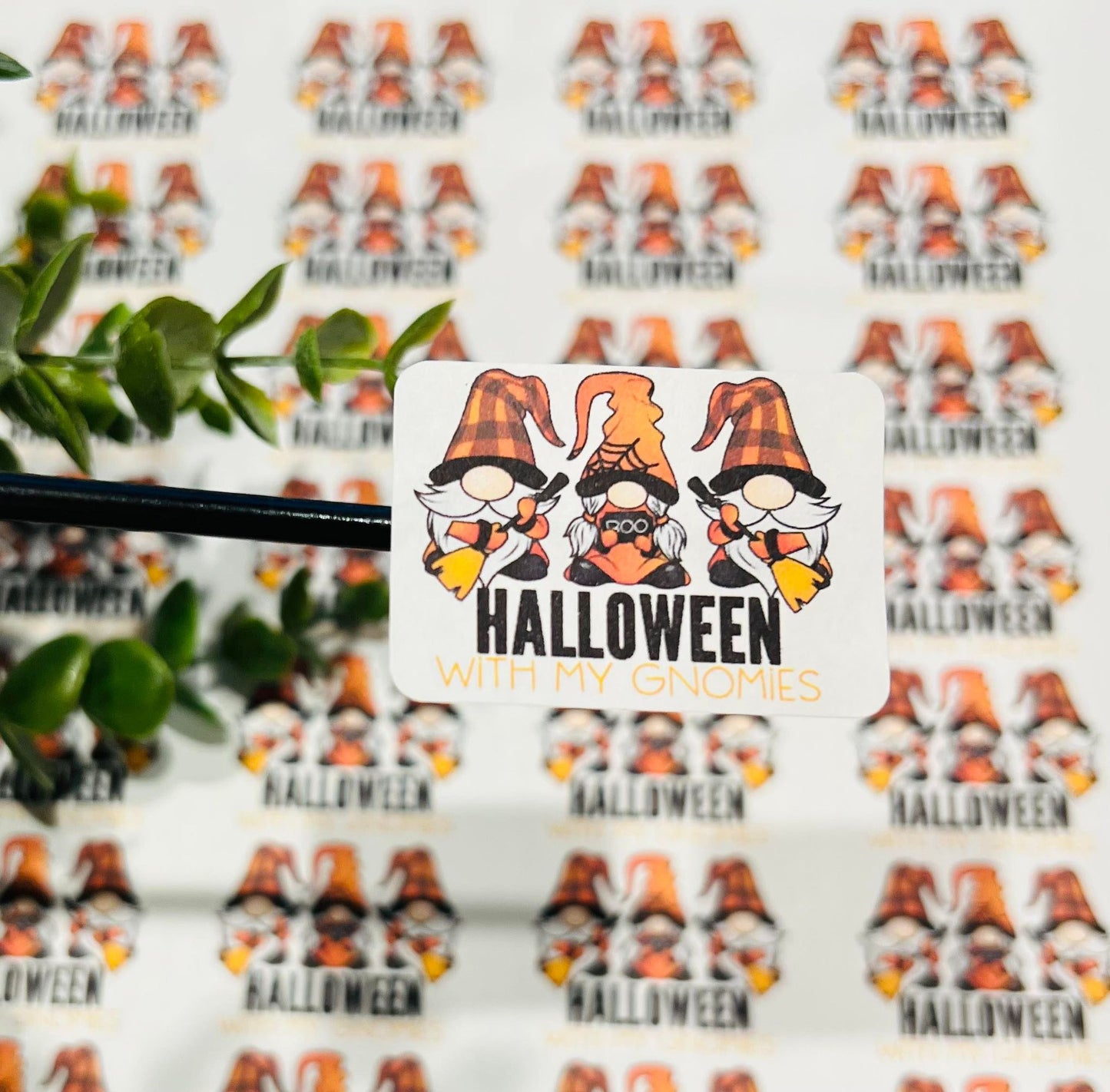 #410 Halloween with my gnomies 1.75x1