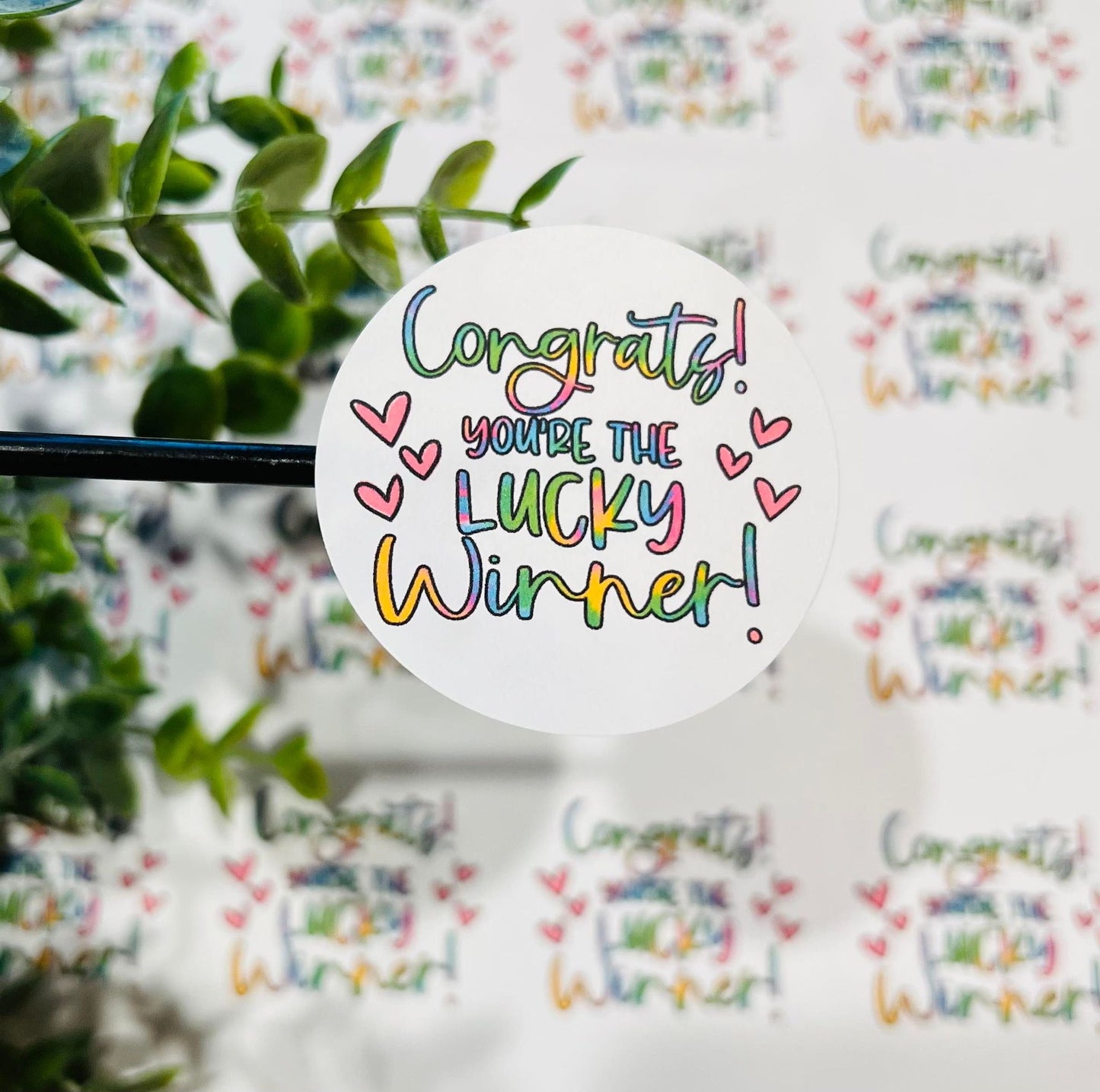 436 Congrats you're the lucky winner! 2 inch round