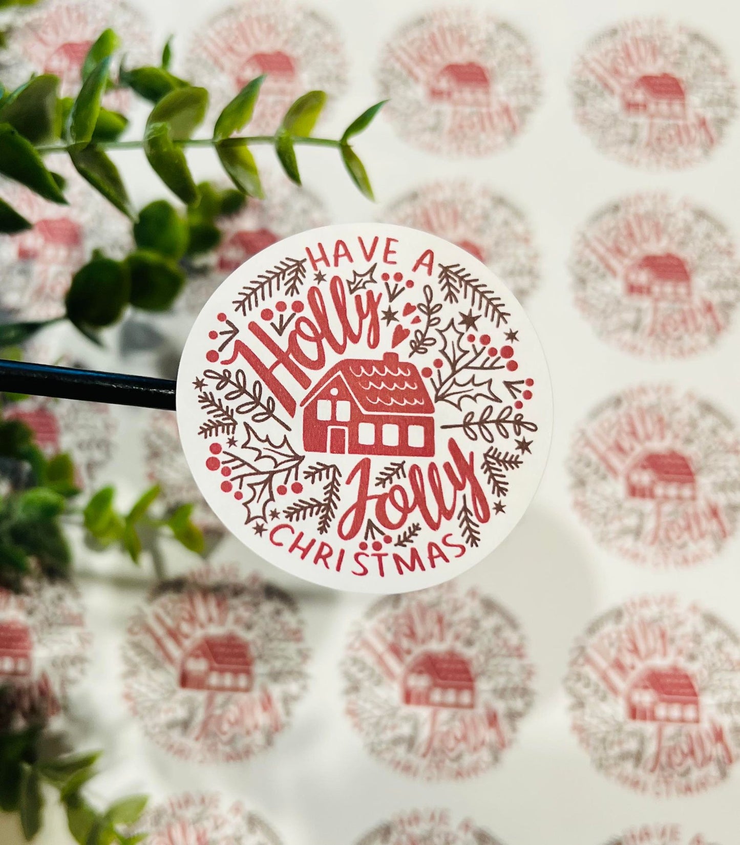 438 Have a holly jolly Christmas 2 inch round