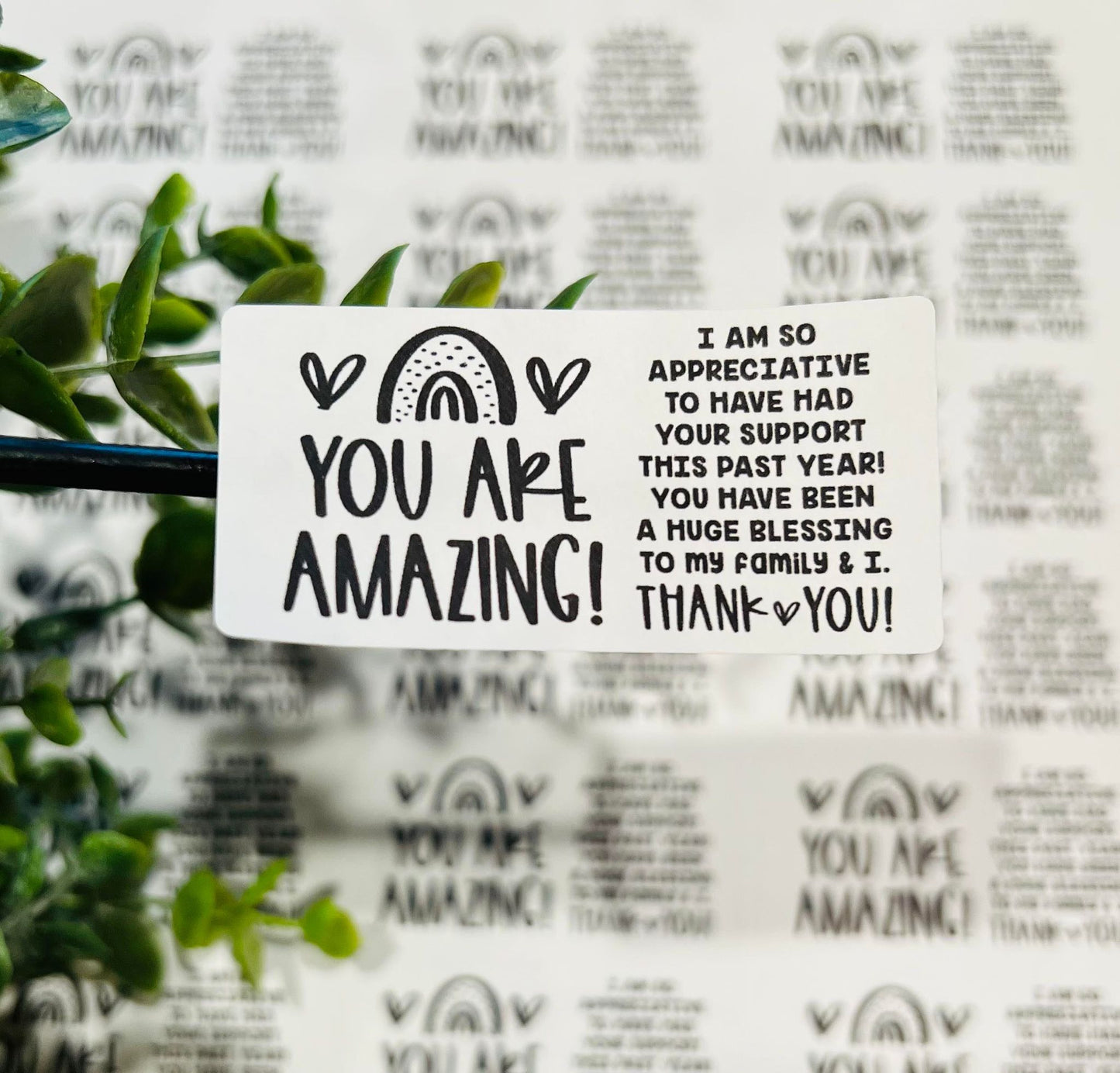 462 You are amazing 2.5x1.25