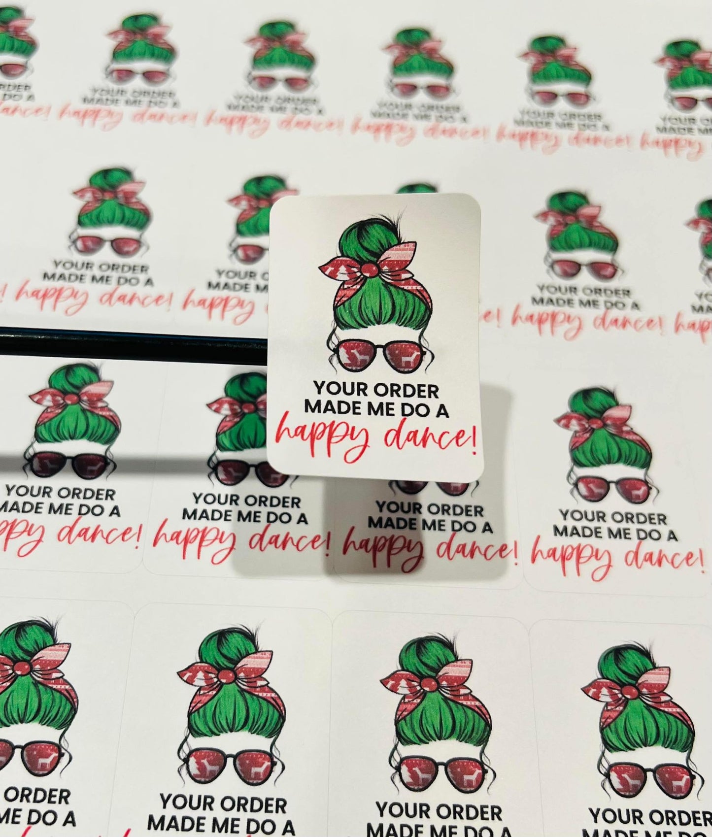 493 Your order made me do a happy dance 1.75x1.25