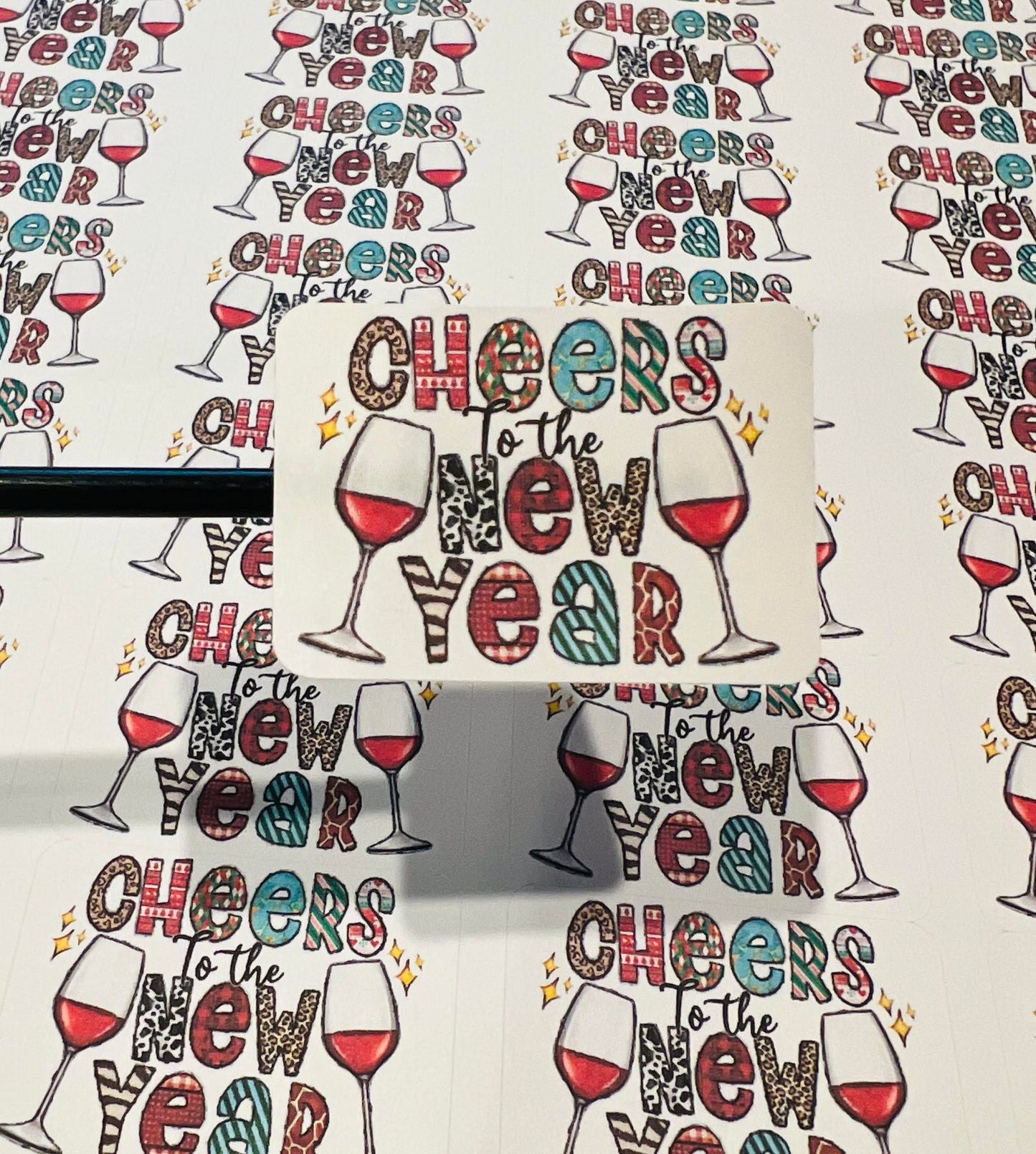 #504 Cheers to the new year 1.75x1.25