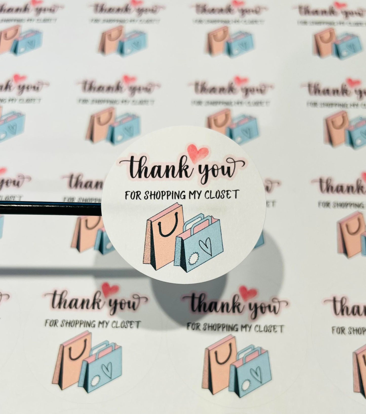 #518 Thank you for shopping my closet! 2 inch round