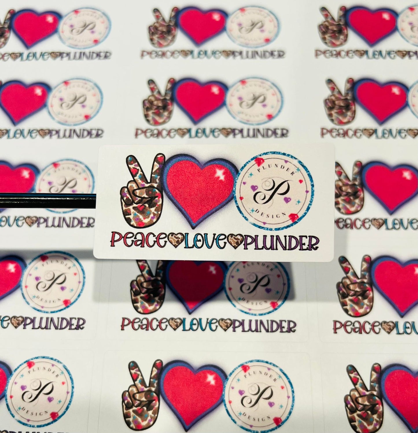 #527 Peace love plunder 2.5x1