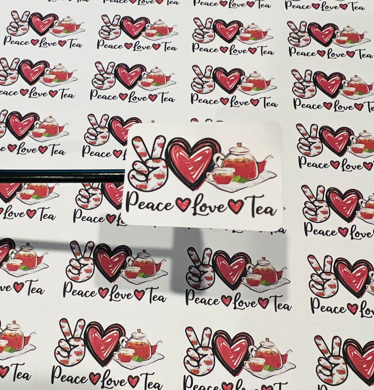 #528 Peace, love, tea 1.75x1