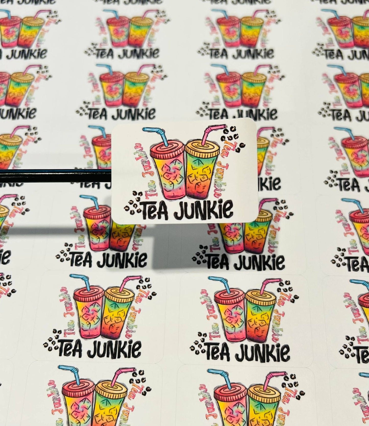 #531 Tea Junkie 1.75x1