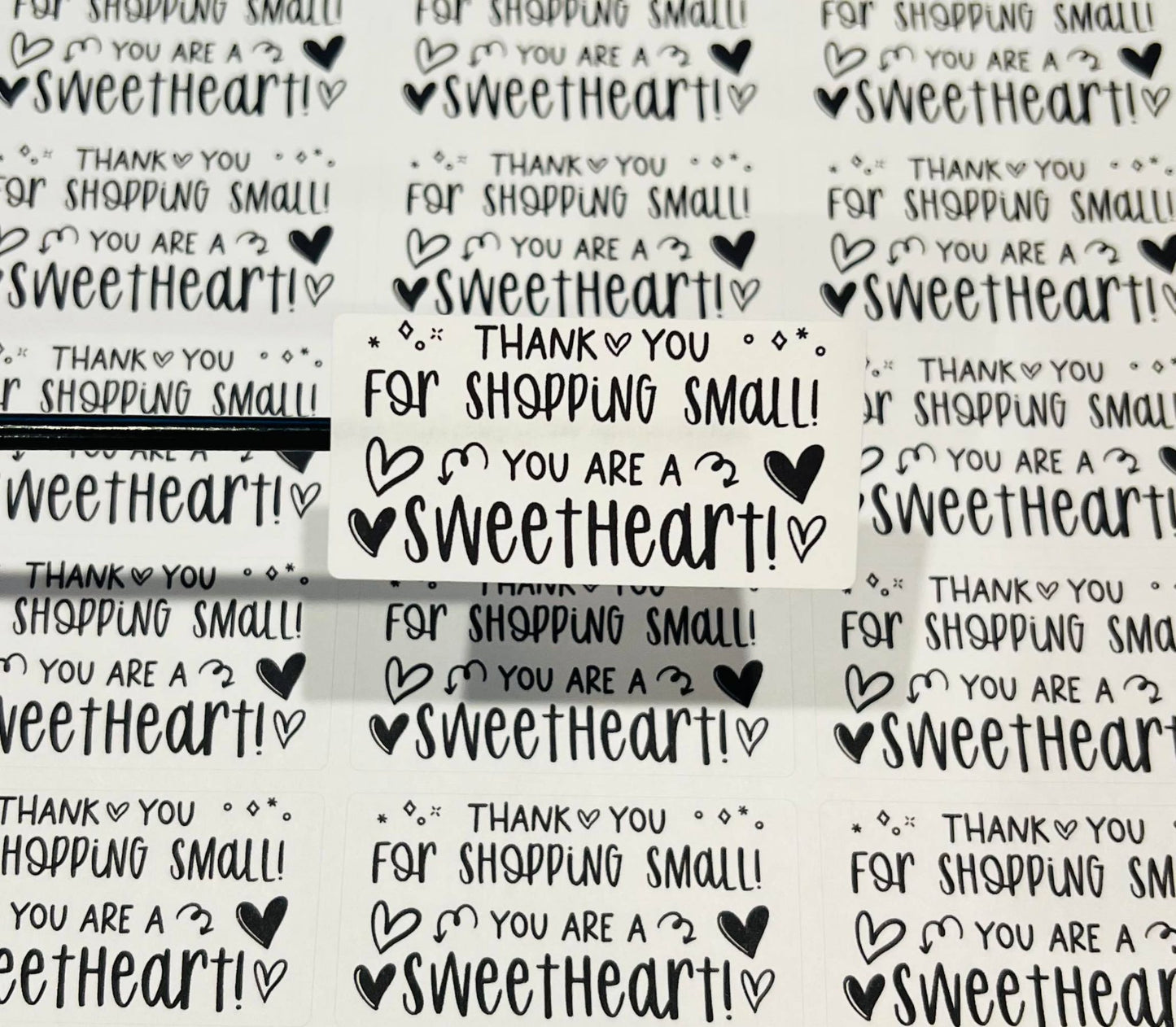 #554 thank you for supporting small you are a sweetheart 2.5x1