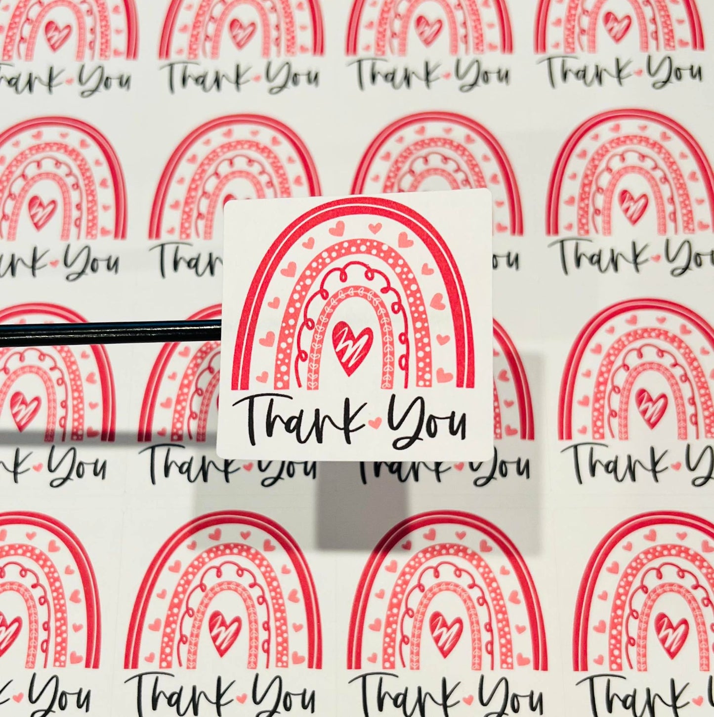 #556 Thank You Rainbow 2x2