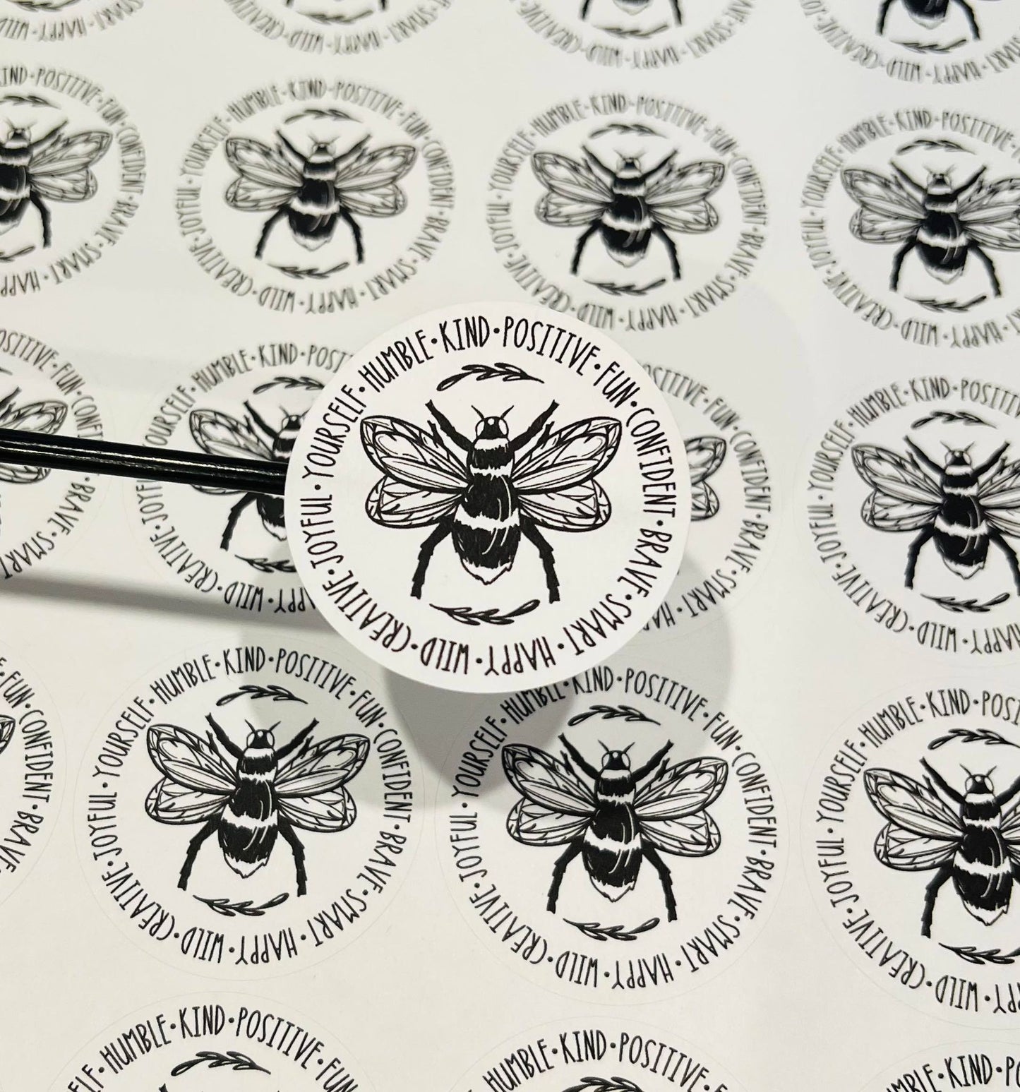 #572 - bee something 2 inch round