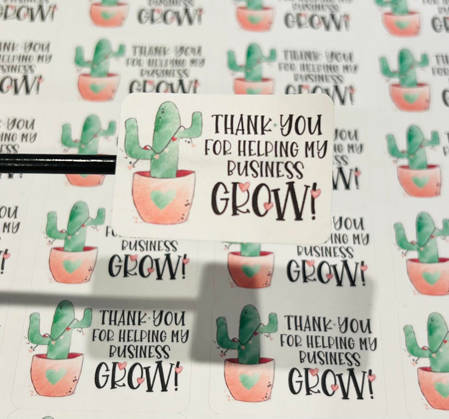 #601 - Thank you for helping my business grow - 1.75x1.25