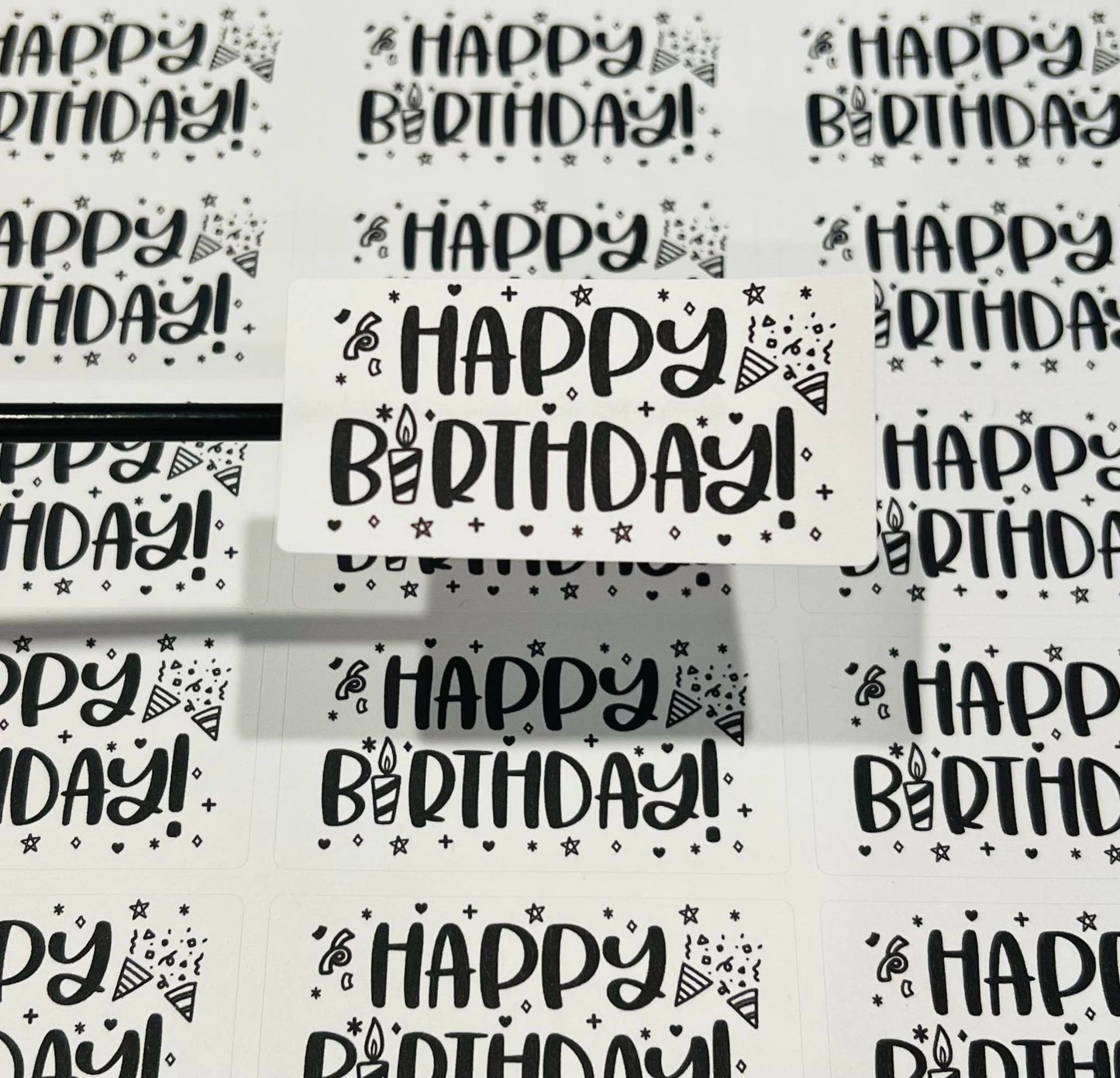 #604 - Happy Birthday - 2.5x1