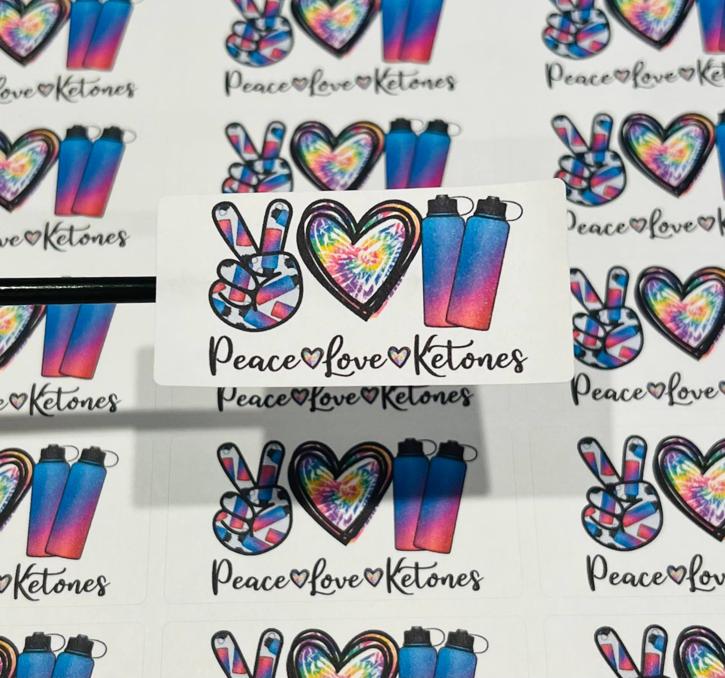 #611 - Peace Love Ketones - 2.5x1