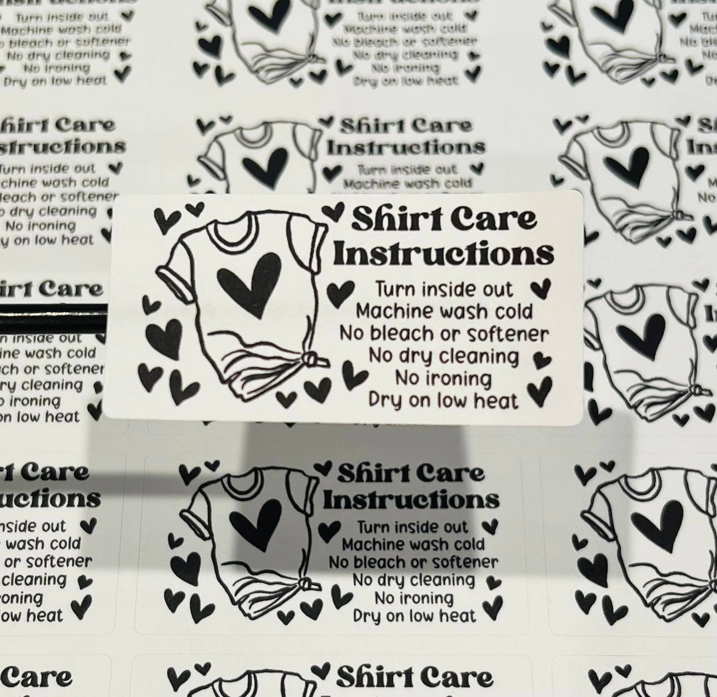 #614 - Shirt Care - 2.5x1.25