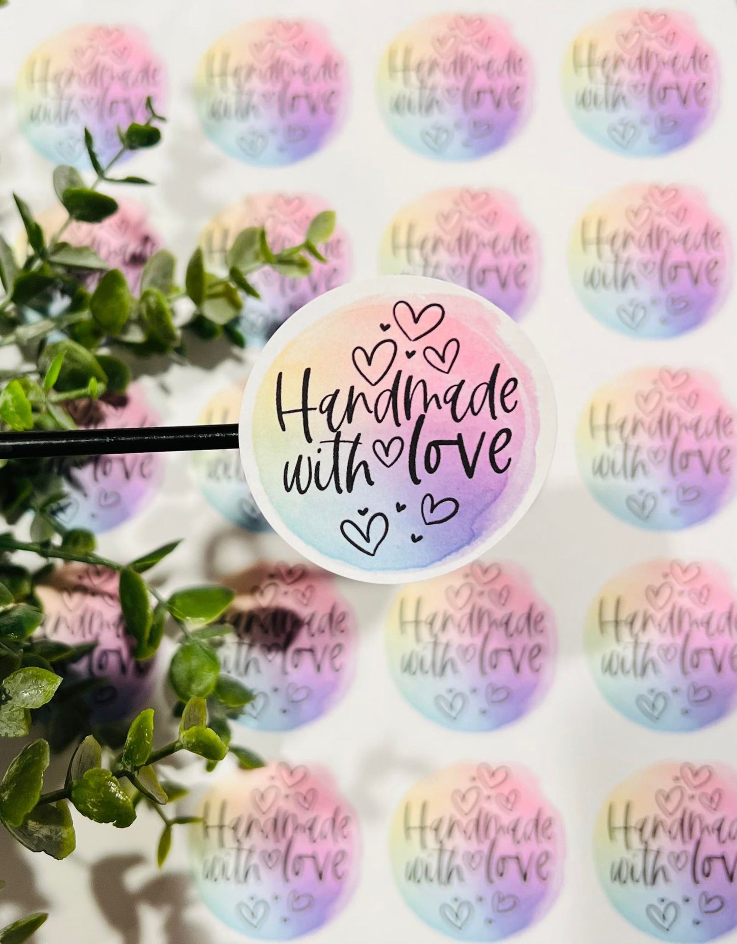 #61 Handmade with love 2 inch circles