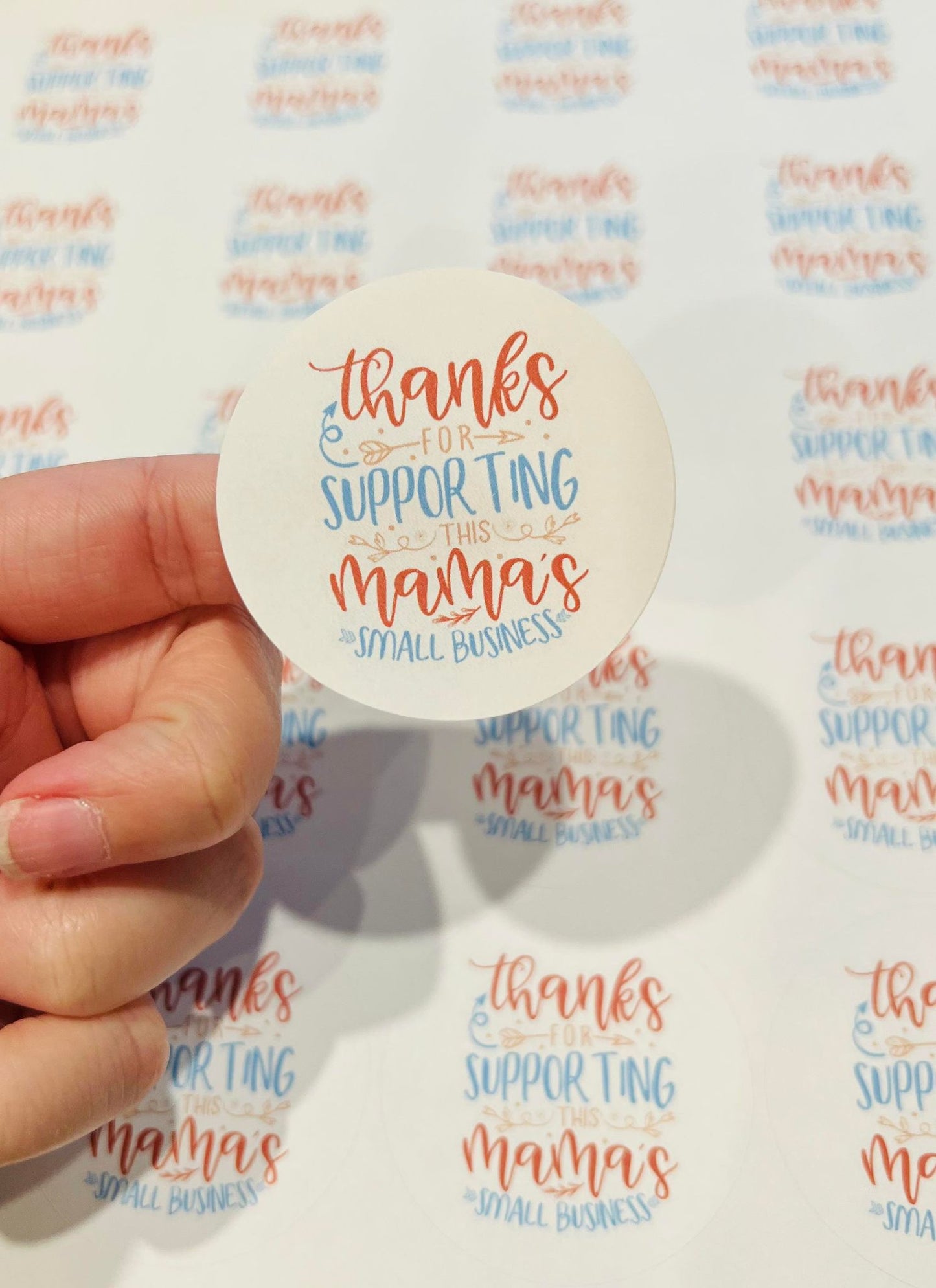 #81 mamas small business 2 inch circles