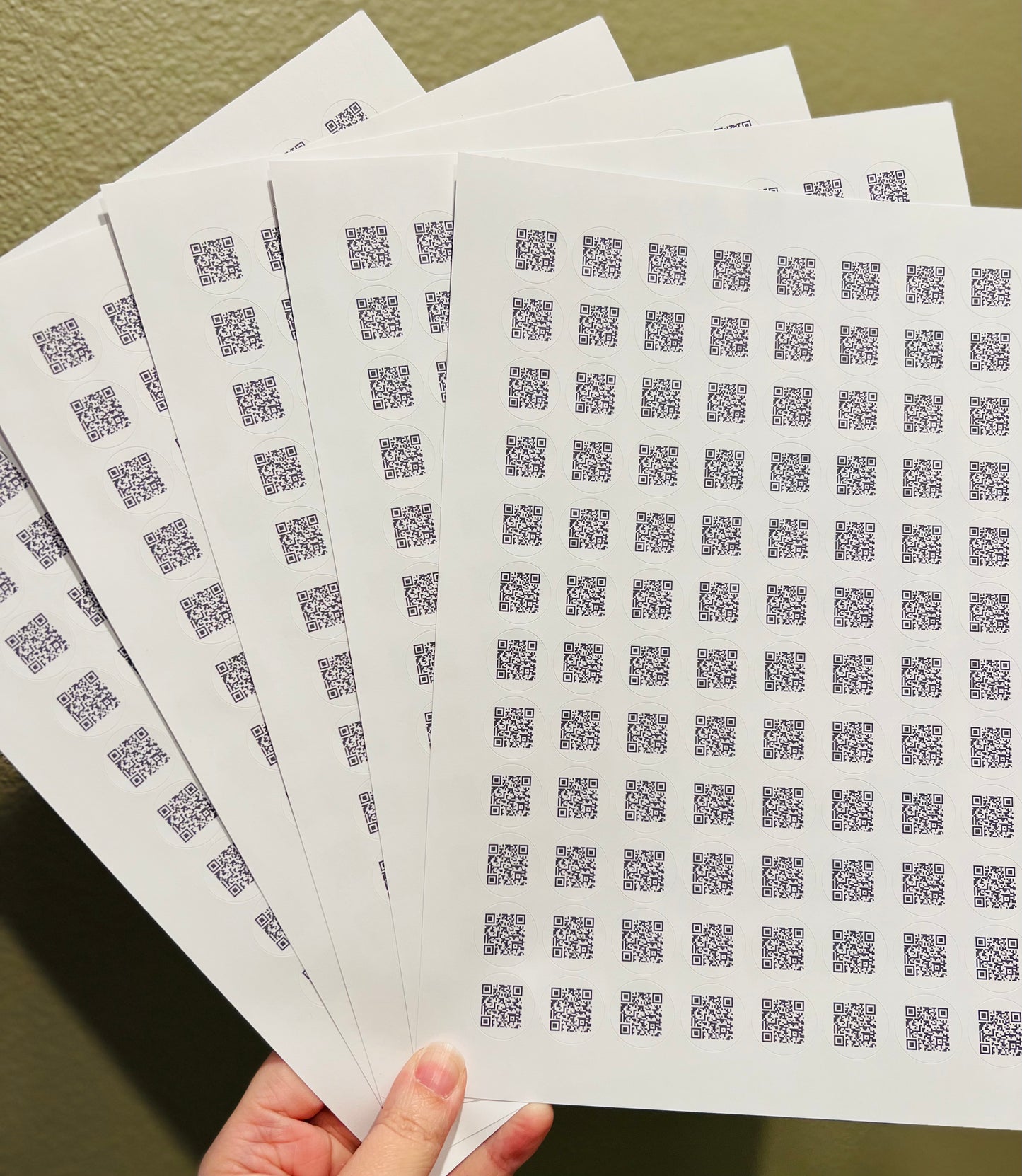 QR only stickers! 540 - 0.75 inch round stickers!