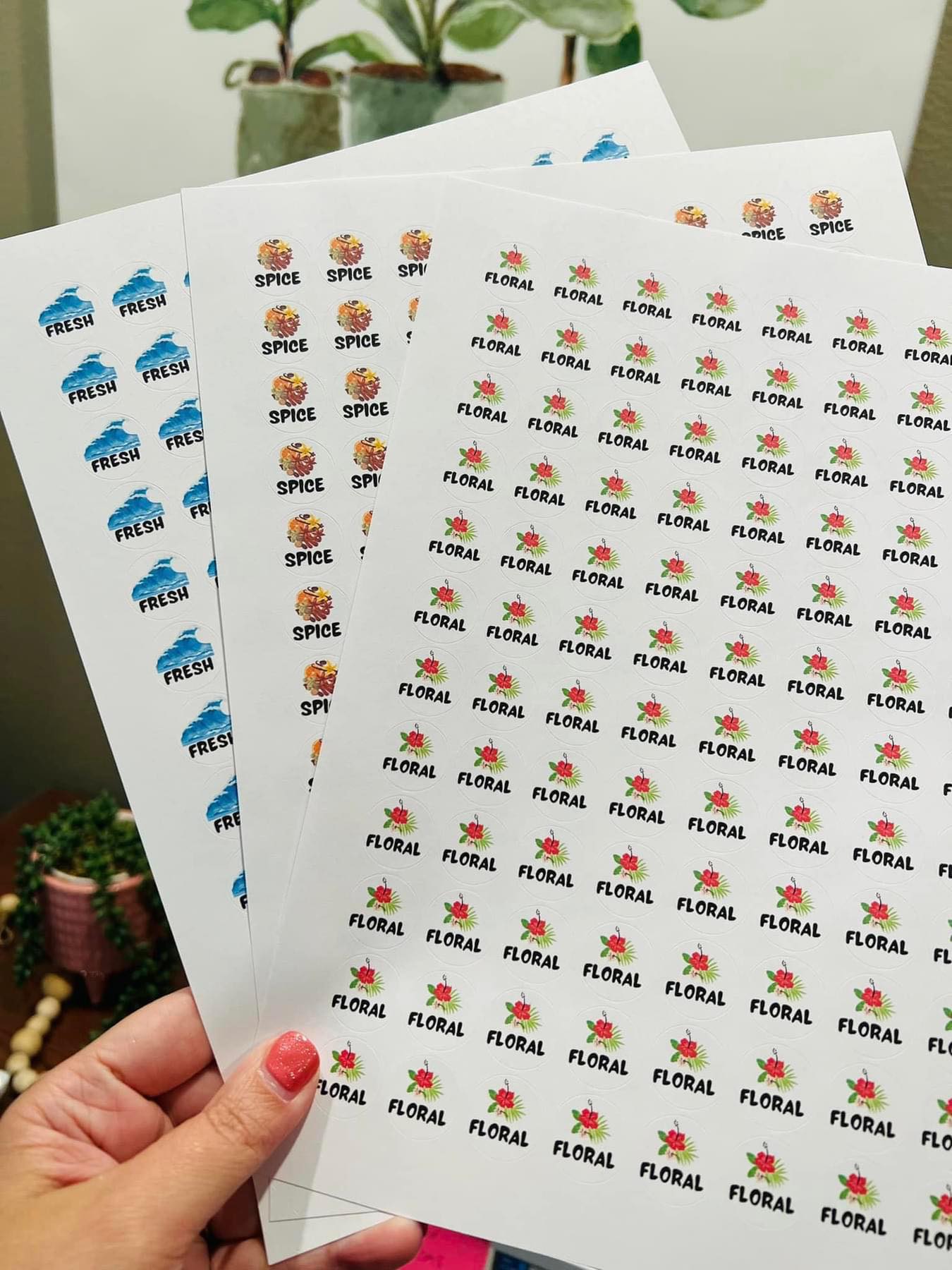 Scent Category Stickers - 7 Sticker Sheets