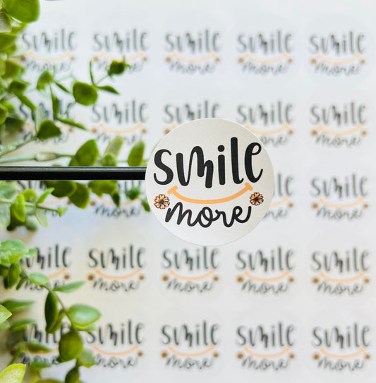 #11 Smile More! - 1.5 inch circles