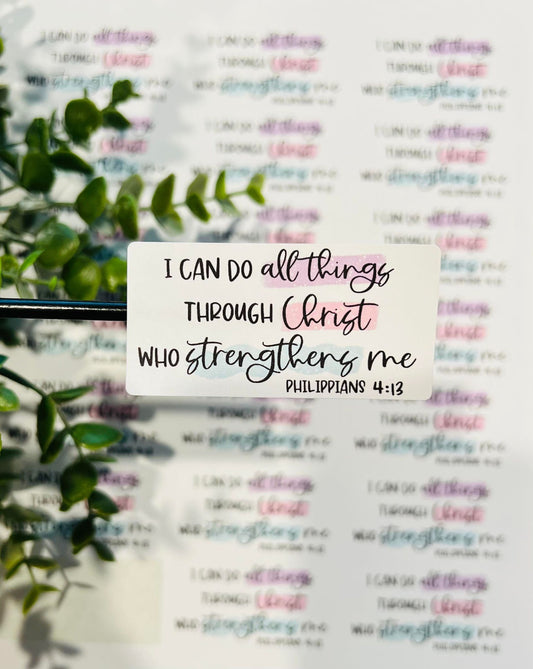 #170 I can do all things through Christ 2.5x1.25