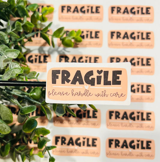 #29 Fragile please handle with care 2.5x1.25