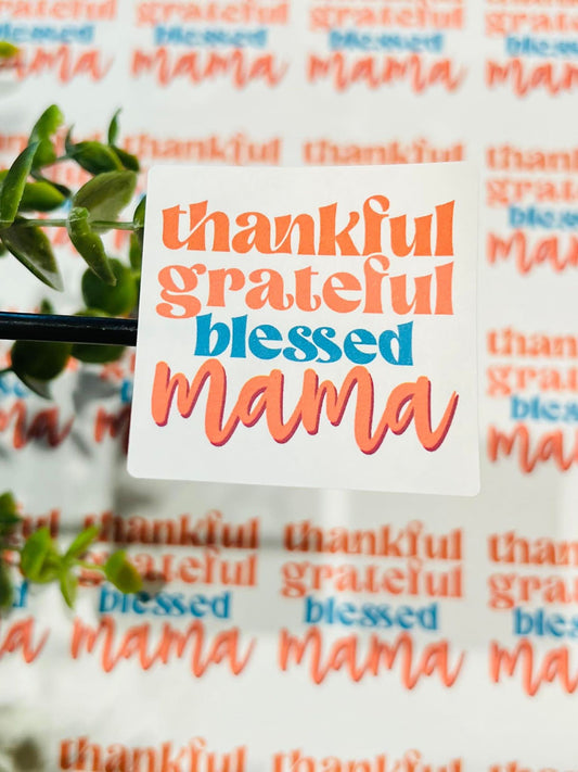 #362 Thankful grateful blessed mama 2x2