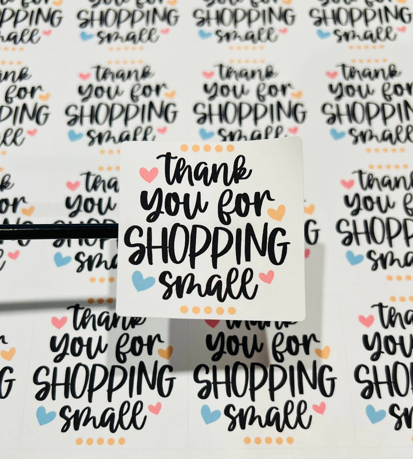 476 Thank you for shopping small 2x2